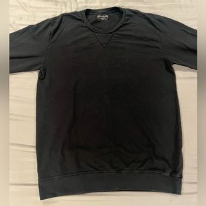 GOODLIFE Micro Terry Crew Sweatshirt | Black MENS SIZE L